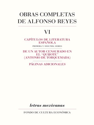 cover image of Obras completas, VI